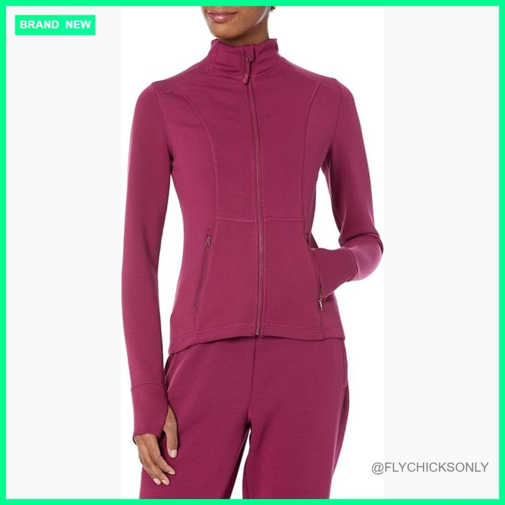 Active Full Zip Sweat Jacket with Thumb Holes